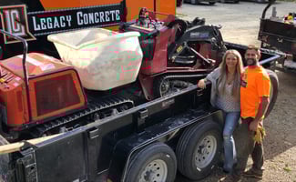 Legacy Concrete's Shannon and Matthew