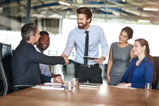 Businessmen in a meeting