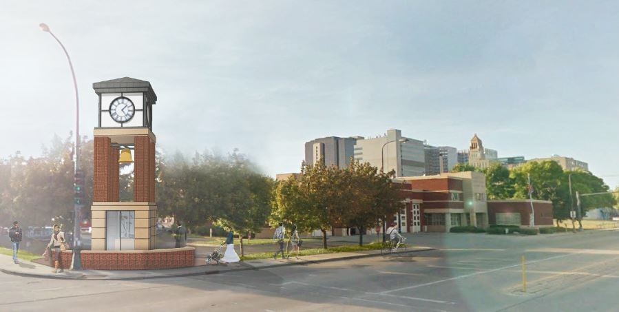 New clock and bell tower