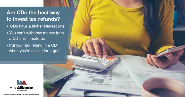 why put your tax refund in a CD
