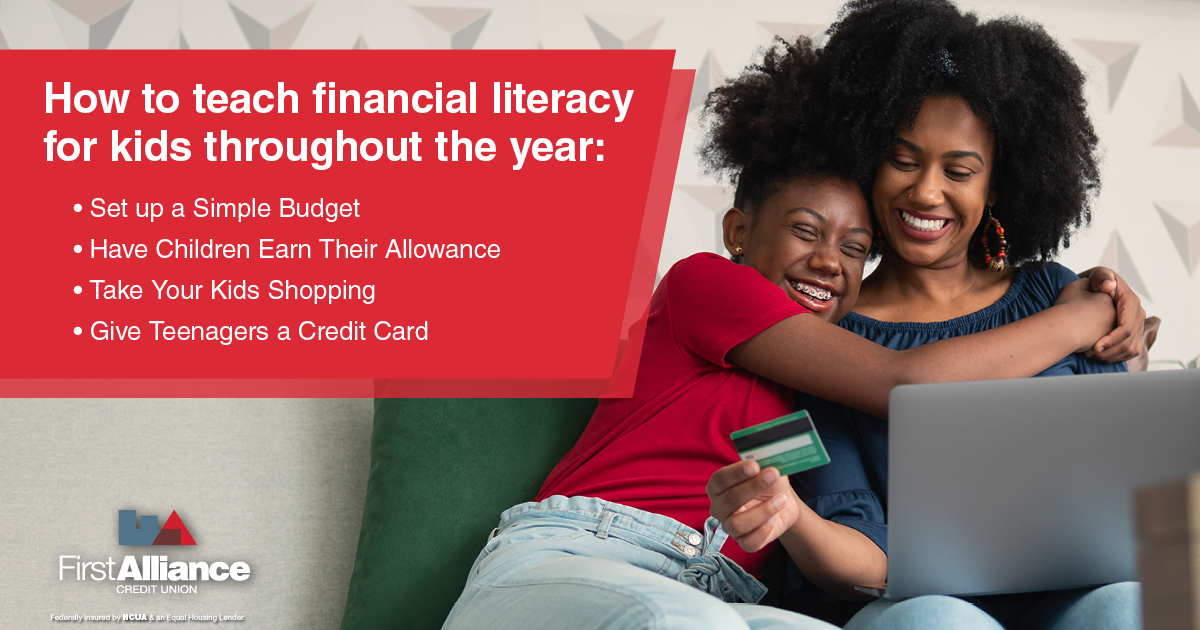 teach kids financial literacy all year