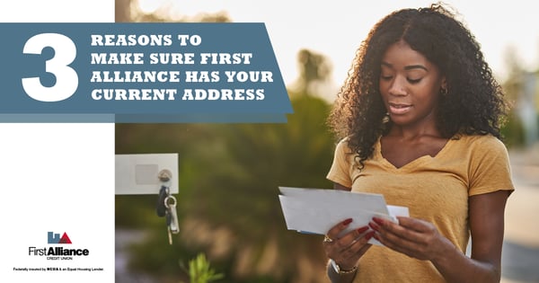 Update your address at First Alliance