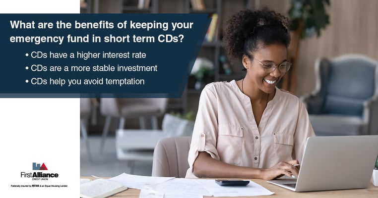 Benefits of Emergency Fund in CDs