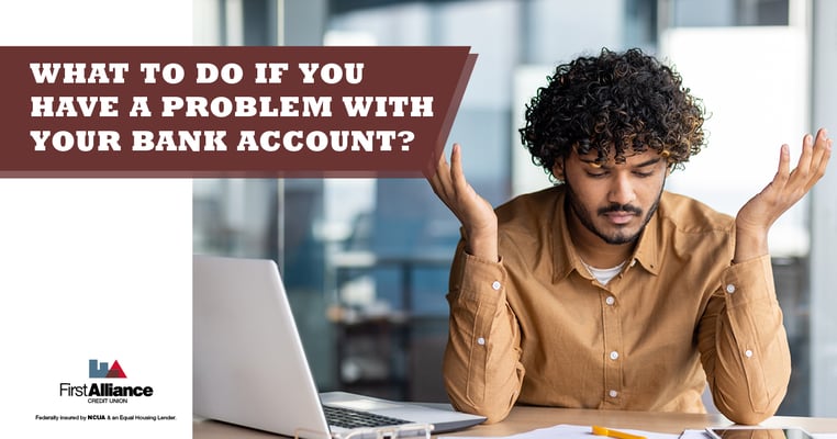 Have problems with your bank account