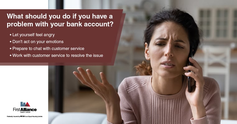 Solve bank account problems