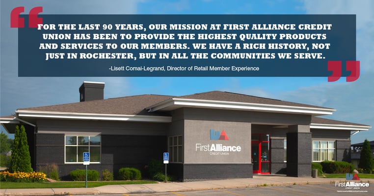 First Alliance Credit Union values
