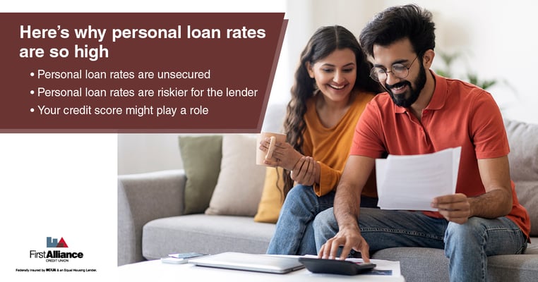 why personal loan rates are high