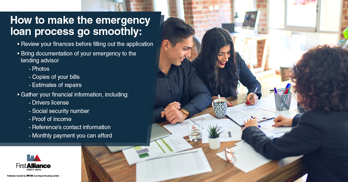 Applying for an emergency loan