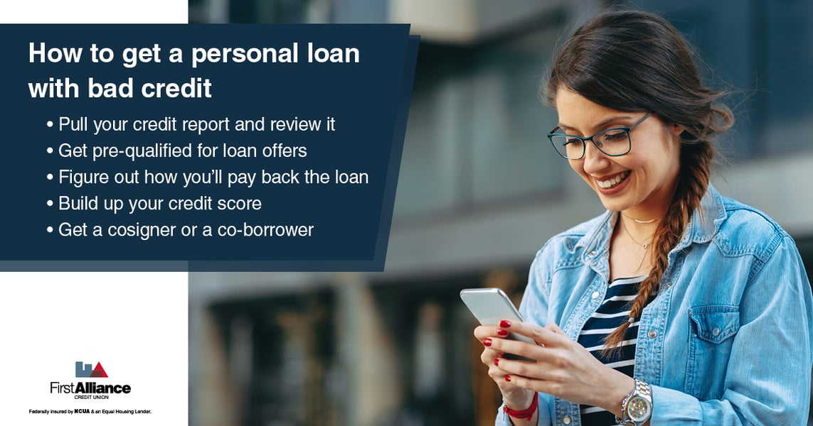 Bad credit personal loan application