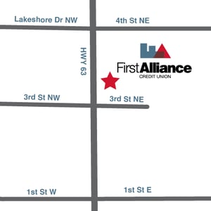 first Alliance Credit Union Stewartville MN Location