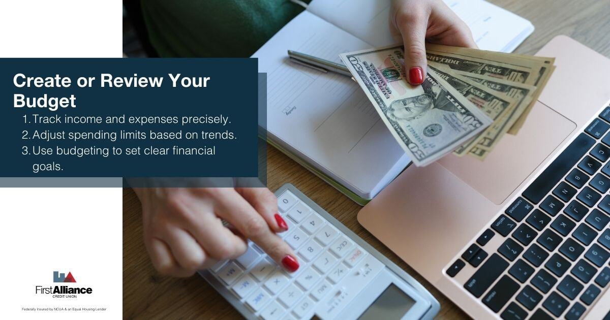 4 Ways Green - a woman creating a budget