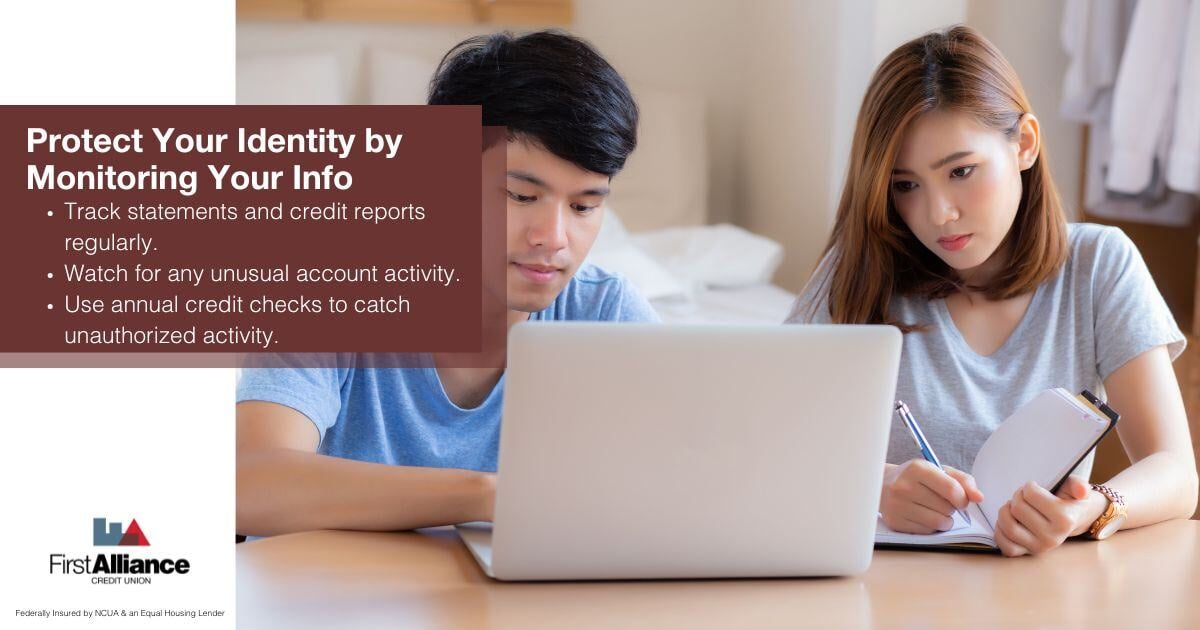 7 Tips to Stay Safe While Online Shopping - couples looking at credit reports
