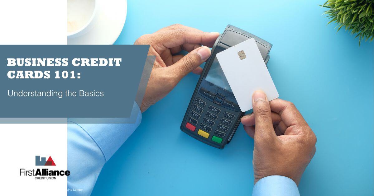 Business Credit Cards 101 - business shirt holding a business credit card