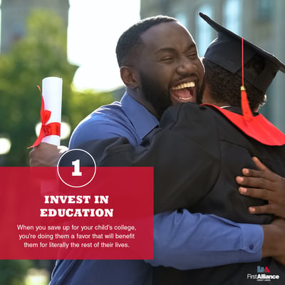 Invest in education for generational wealth building