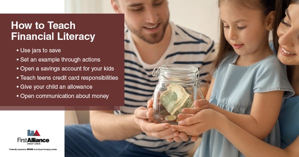 how to teach your kids financial literacy with tips