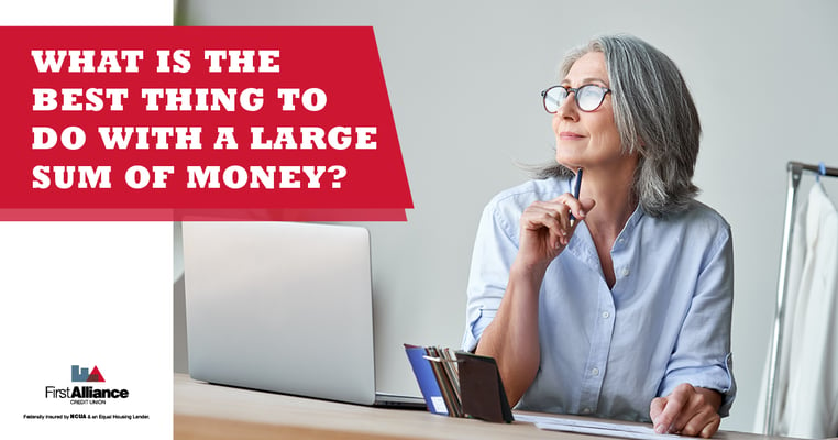 how to use a large sum of money