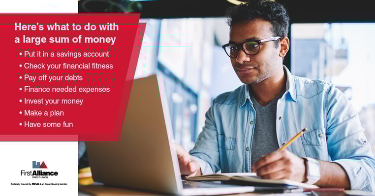 Large sum of money usage tips