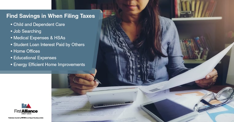 how to find savings when filing taxes
