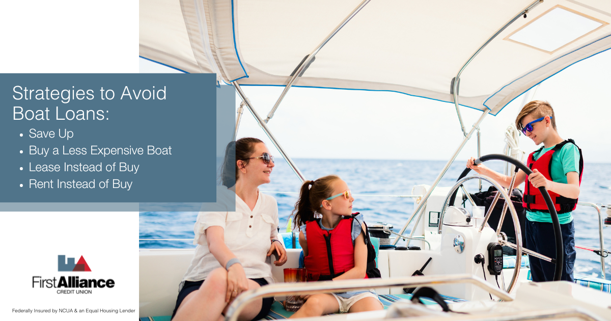 Recreation Boating_ How to Afford It and Get a Loan - son driving the family boat