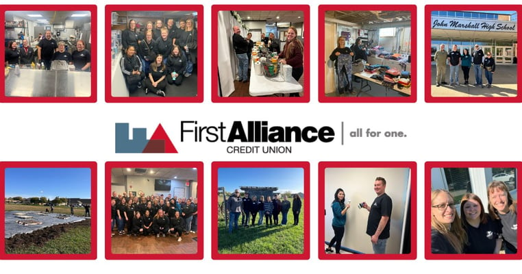 all for one volunteer day 2023 first alliance credit union