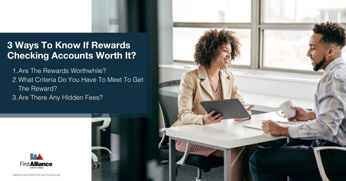 Are Rewards Checking Accounts Worth It_ - a banker talking to a customer