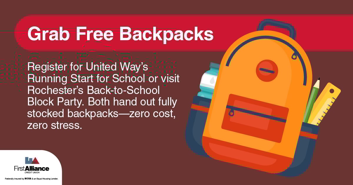 Back‑to‑School - Grab a free Backpacks