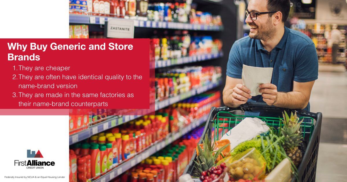 Budgeting-Friendly Shopping Tips - A person looking for Generic and store brands (1)