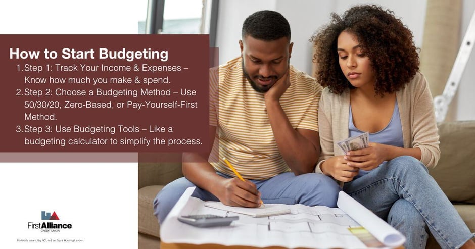 Budgeting Basics - a couple calculating the budget