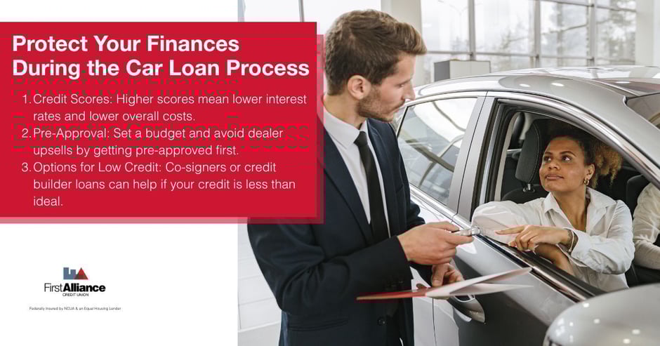 Car Loans - a woman deciding to buy a new car