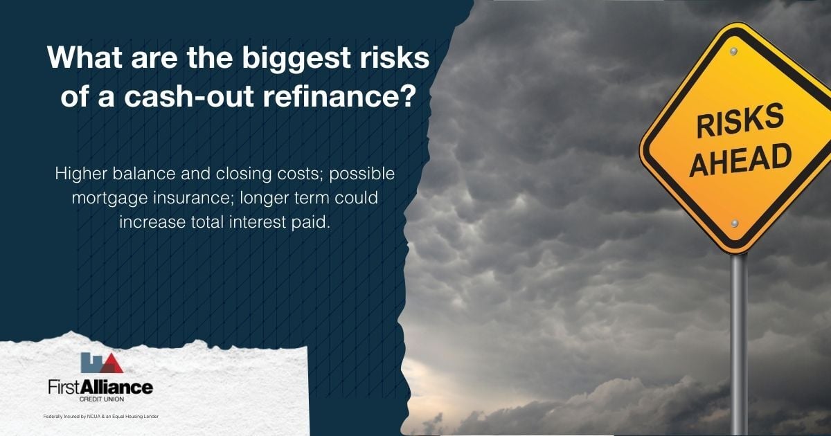 Cash out - What are the biggest risks of a cash-out refinance