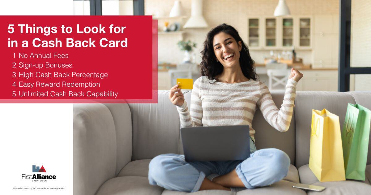 Choosing a Cash Back Credit Card - a happy person holding a credit card