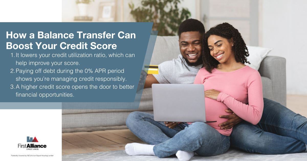 Credit Card Balance Transfers - a family looking at there new credit card