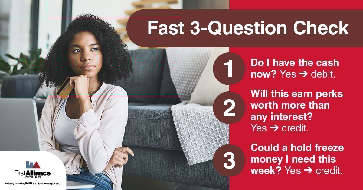 Credit vs Debit - question check