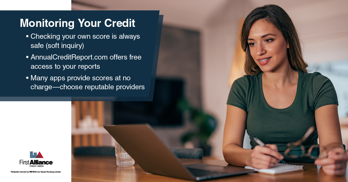 Credit Score Range - a person monitoring their credit