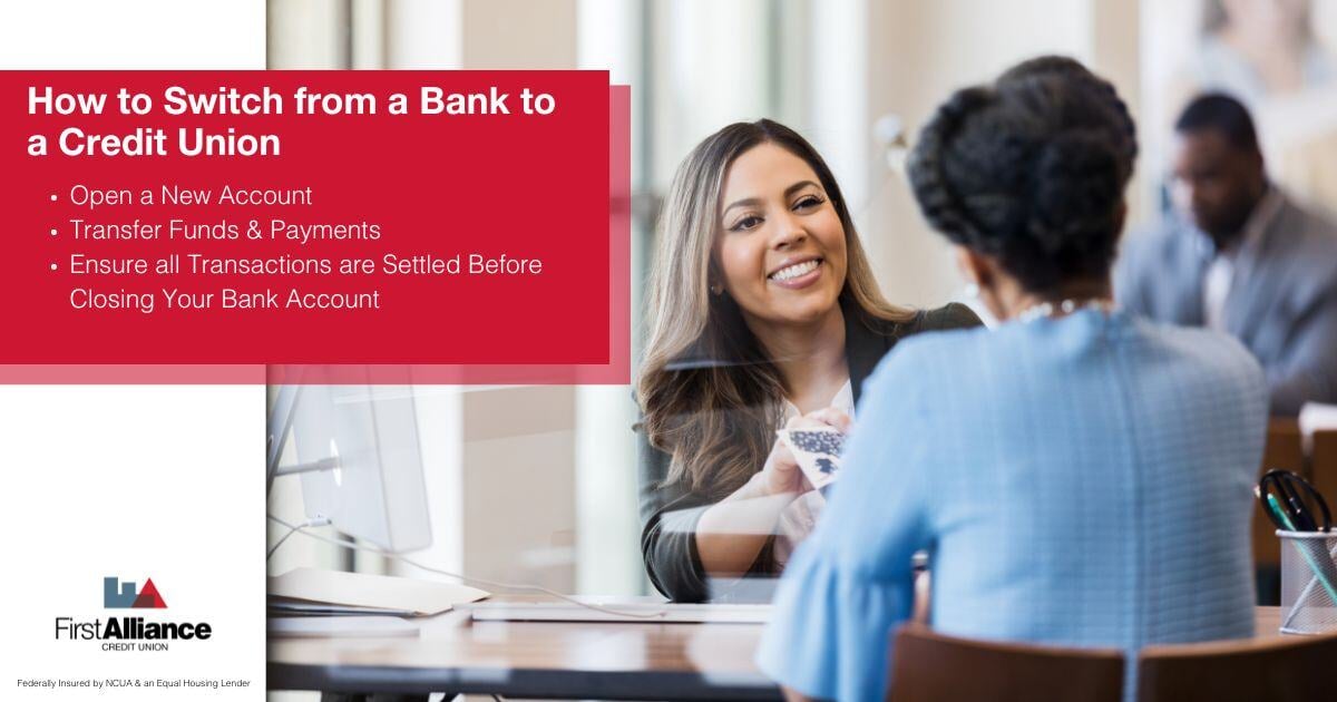 Credit Union vs Banks - a person opening an account
