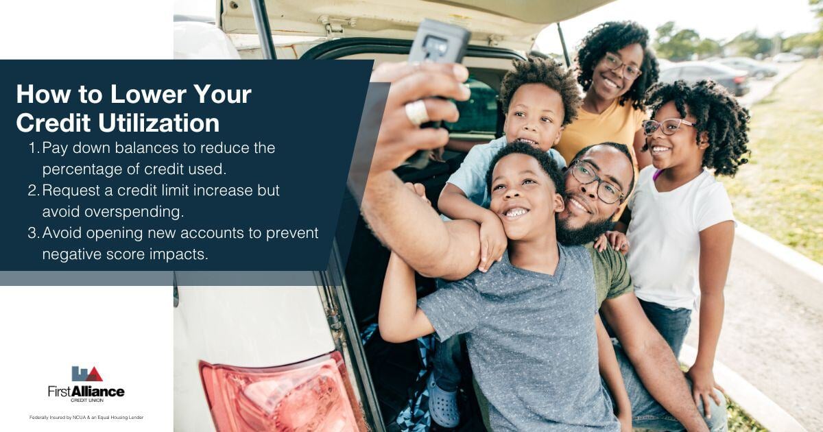 Credit Utilization & Your Car Loan - a family taking a selfie