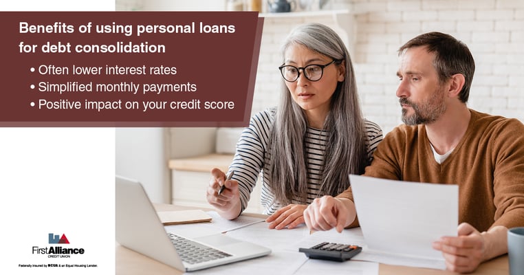 dealing with debt and the benefits of using personal loans for debt consolidation