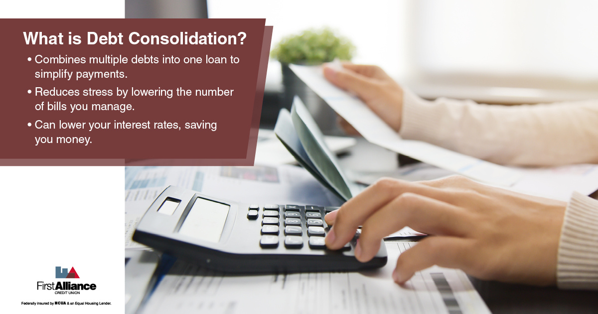 Debt Consolidation - a person calculating debt