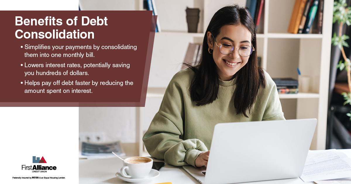 Debt Consolidation - a woman is looking at paperwork