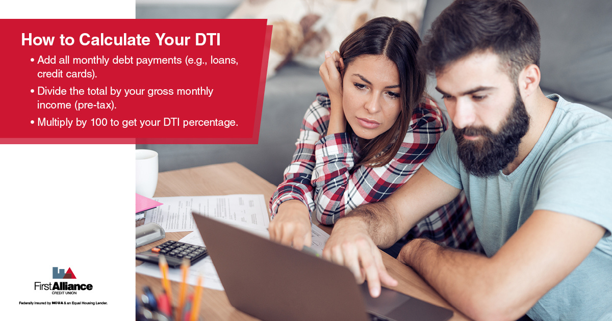 debt to income - a couple calculating their debt