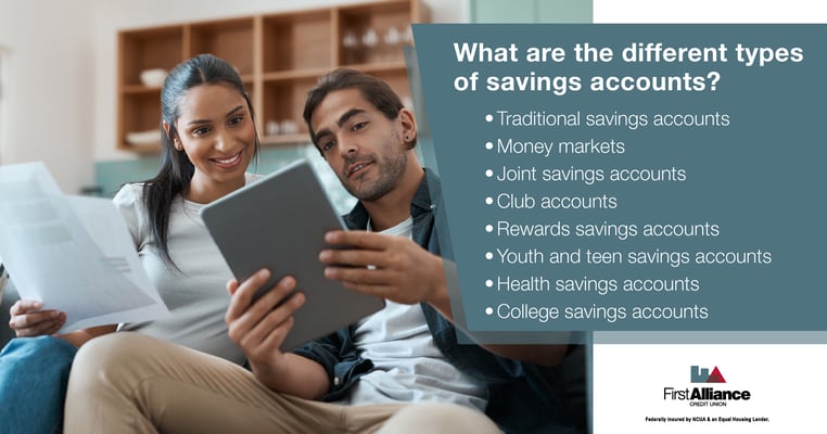 eight types of savings accounts