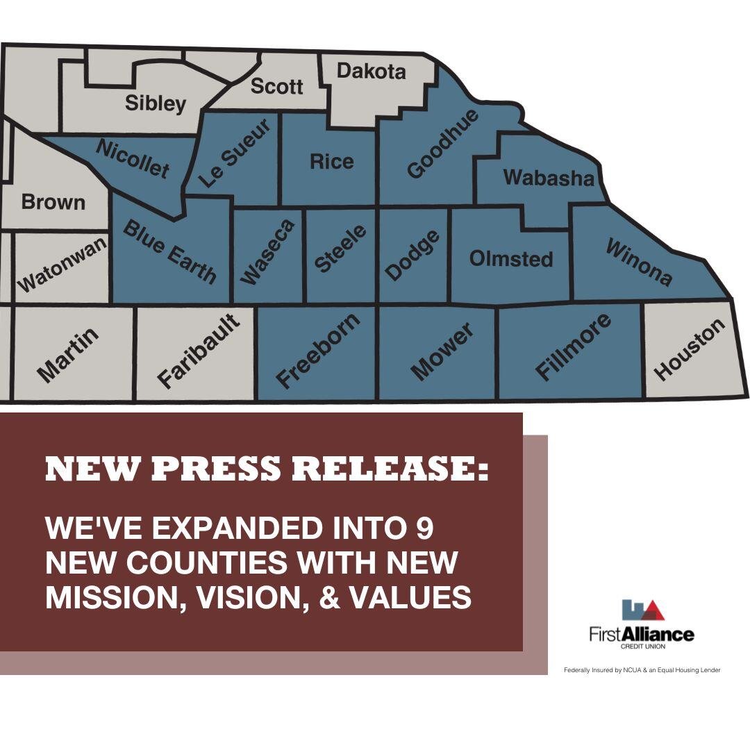 We've Expanded into 9 New Counties with New Mission, Vision, & Values