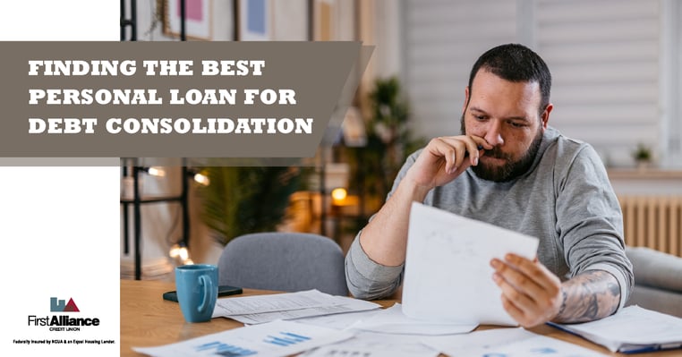 next steps to finding the best personal loan for debt consolidation, first alliance credit union