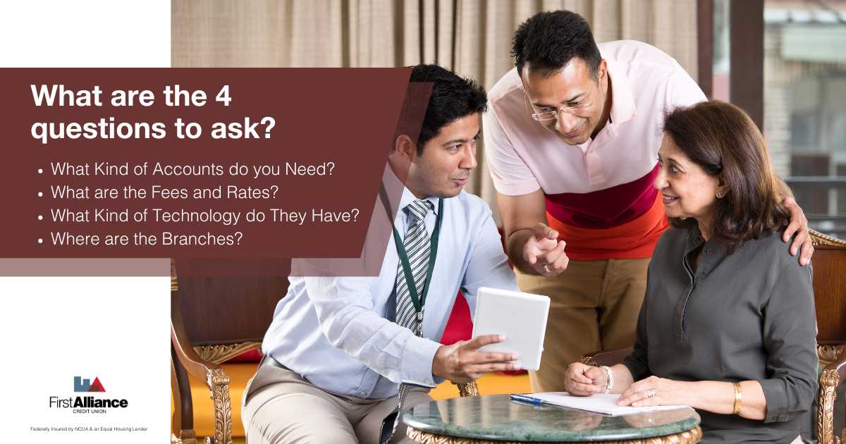 4 Questions to Help You Select a New Financial Institution - a family asking questions
