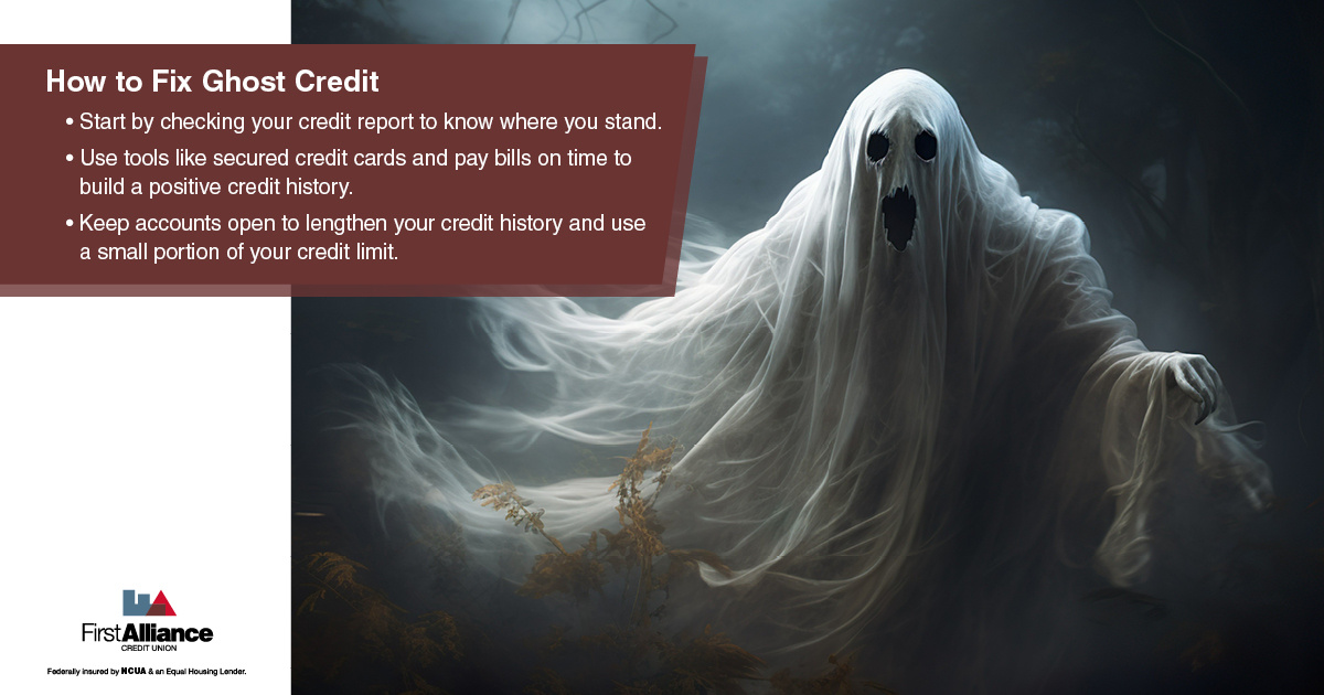 Ghost Credit - scary ghost flying
