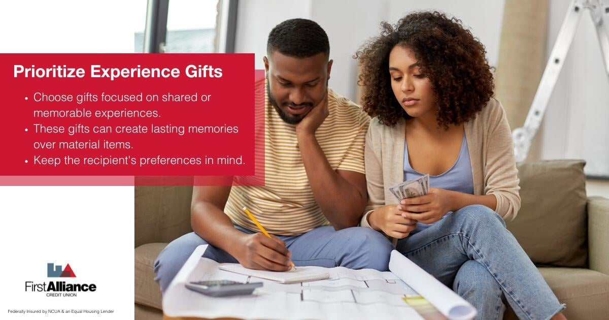 Give the Perfect Gift - couple holiday budgeting