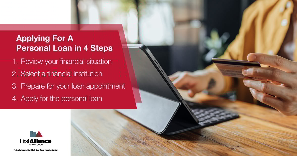 how to apply for a personal loan in four steps