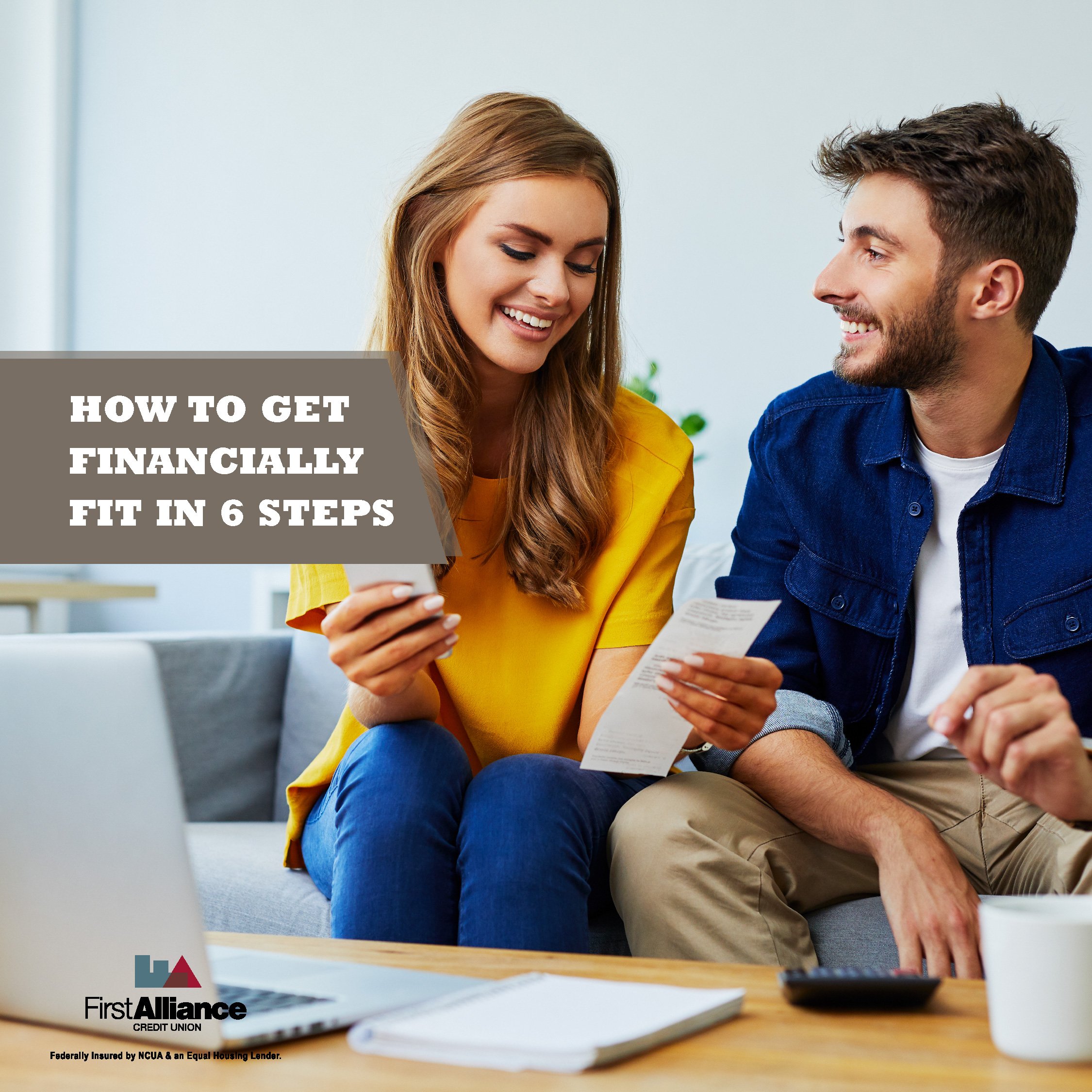 couple discussing how to become financially fit