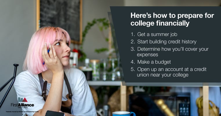 preparing for college financially