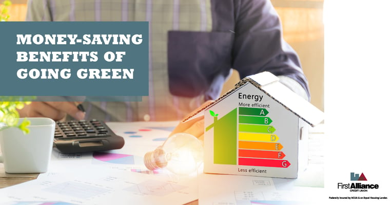 money saving benefits of going green